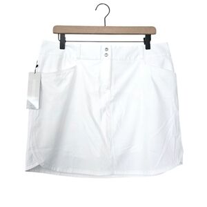NWT Adidas Essential White Skort Golf Tennis Size 12
